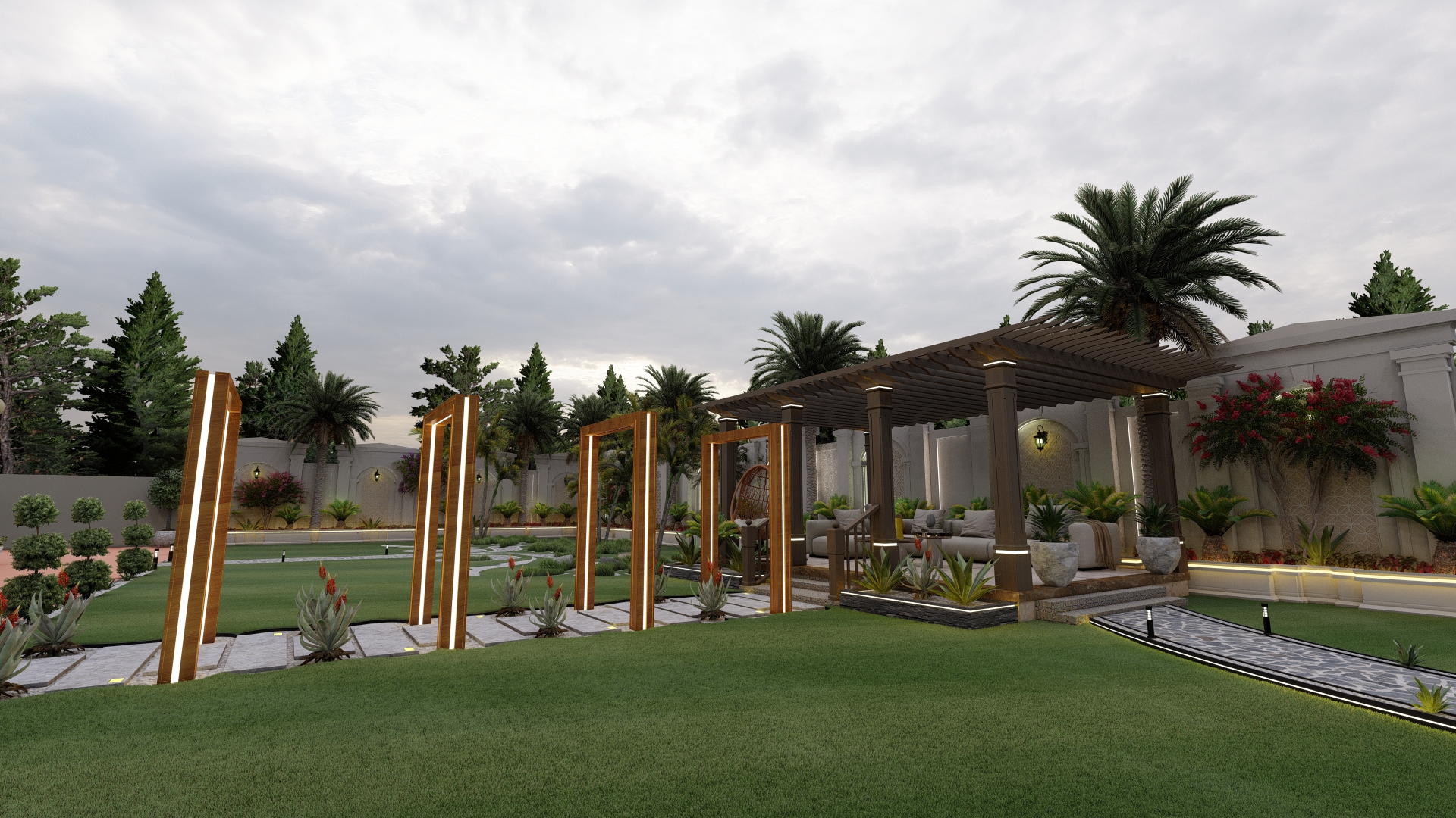 Premium garden landscape — Recando Landscape & Design Dubai